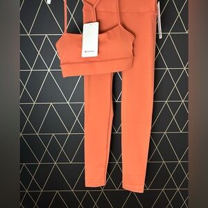 Lululemon Athletica Vibrant Orange Sports Bra